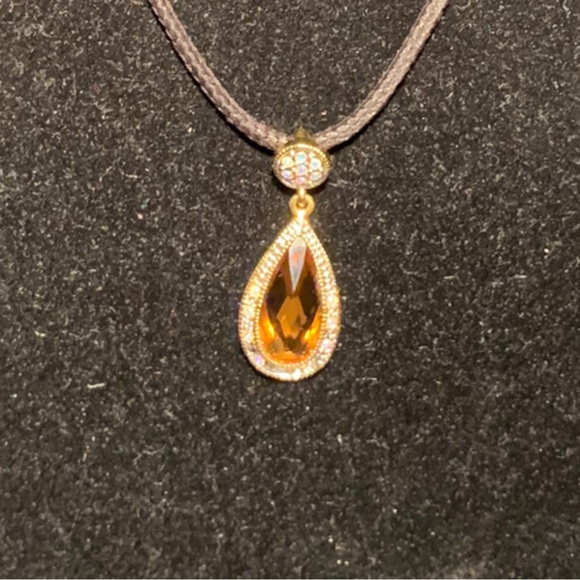 VTG Butler Fifth Avenue Collection Smoky Quartz Rhinestone Necklace & Bracelet - Picture 3 of 11